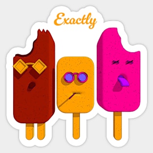 Exactly Ice cream Sticker